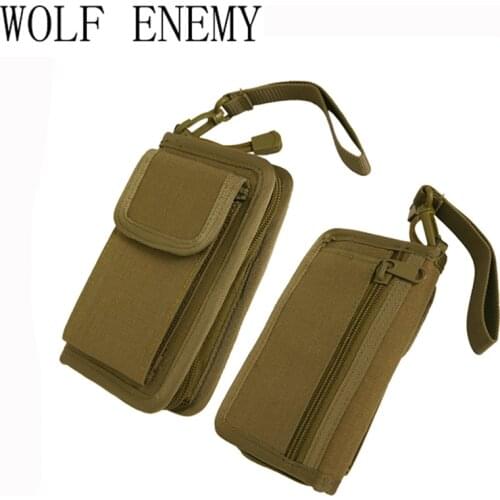 Tactical 600D Wallet Men Hand Bag Outdoor Camping Hiking EDC Pouch Smartphone Pocket for Iphone6