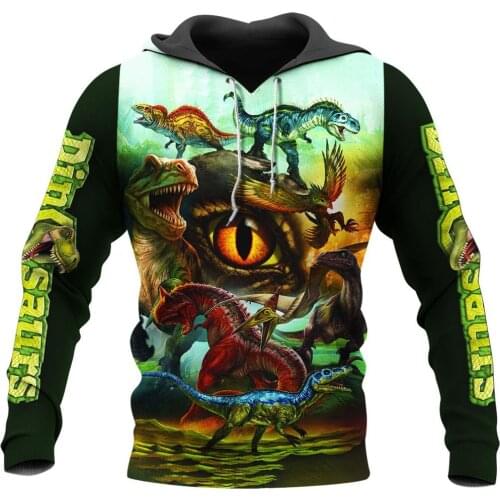 Carnivorous Dinosaurs 3D All Over Printed Mens Hoodie Harajuku Fashion Sweatshirt Unisex Casual Pullover sudadera hombre KJ030