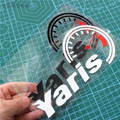 1pc Car Dash borad headlights Windows Sports Racing PVC Vinyl Decal Sticker For TOYOTA YARIS 2007 2018 2008 2015 accessories