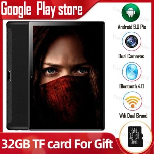10 inch tablet pc Android 9.0 Pie 1280x800 IPS Resolution Google play Dual Sim phone call 32GB ROM Dual cameras планшетный ПК