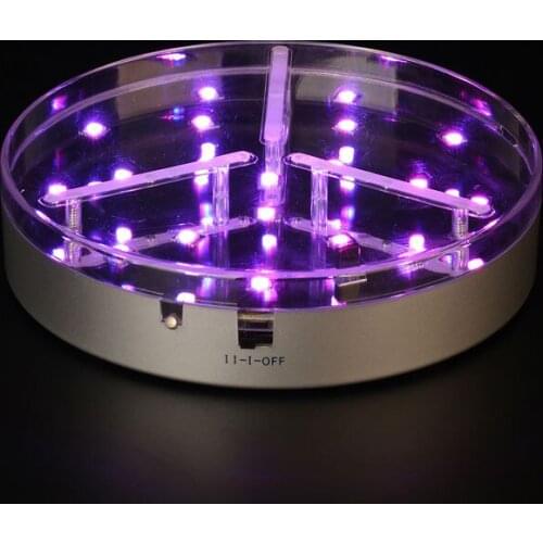 10pieces/ lot Wireless Remote Control Centerpiece LED Ligh Base Wedding Decoration for Vase Up Lighting