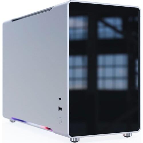 B6 Computer Case ITX Motherboard SFX PSU 240 Water Cooling Long Graphics Card with Type-C Gaming Aluminum Alloy Chassis