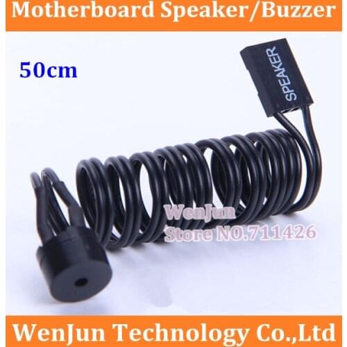 Free Shipping Mainboard Small horn / motherboard Buzzer SPEAKER alarm with Cable 50cm for PC Computer DIY