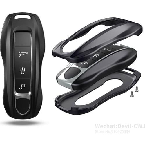 For Porsche key cover Cayenne key case panamera modified shell car key bag buckle shell Key Case