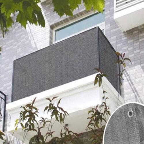 Summer Balcony Privacy Screen Cover Fence Cover Privacy Screen Sewing Buckle Patio Balcony Garden Sunshade Net Outdoor Awning