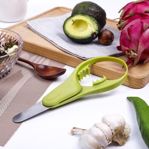 3-in-1 Avocado Slicer Multi-Functional Fruit Cutter Knife Pulp Separator Shea Butter Knife Kitchen Gadgets