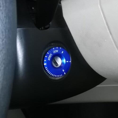 1 Piece Car Ignition Switch Circle Key Ring Decoration Cover Sticker Case for Audi A1 A3 A4 B5 B6 B7 B8 A5 A6 C5 C6 A7 A8L Q3