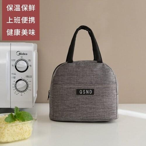 2019 new thick aluminum foil large insulation bag simple portable lunch box waterproof and oil-proof lunch box bag