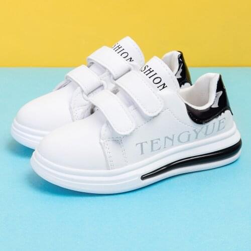 New Children Spring And Autumn White Sneaker Flat Shoes For Boys & Girls Comfy Kids Casual Sport Shoes