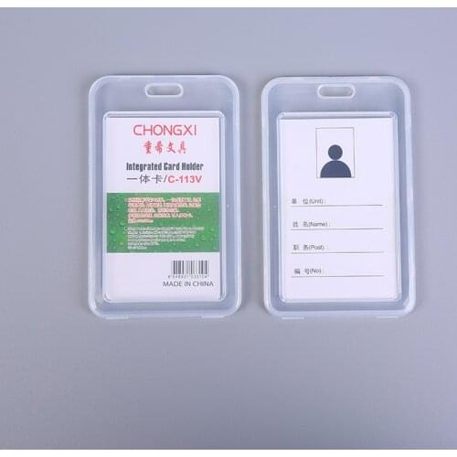 New Transprant Card Cover Protective Holder Men Women Business Work ID Cards Photocard Holders Card Case