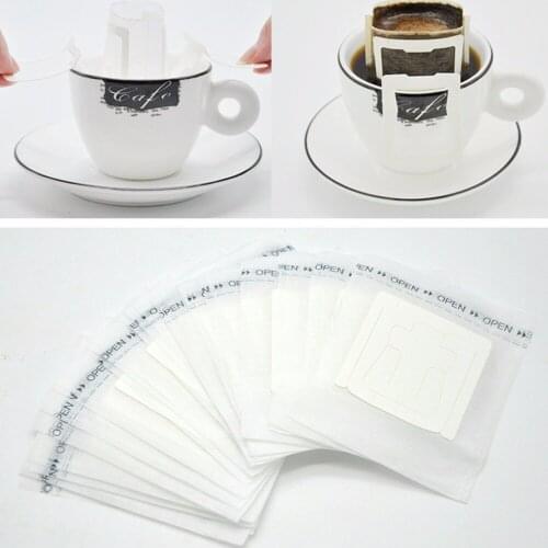 Ear Style Coffee Filter Paper Drip Net Bag Hanging Disposable Portable Dripper