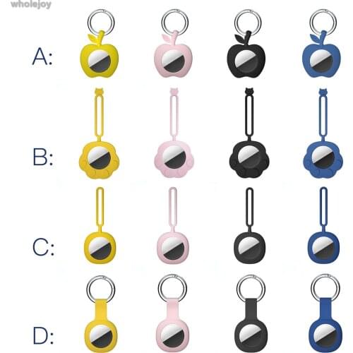 Silicone key ring protective cover, waterproof and loss proof, used for airtag key positioning tracker protective cover