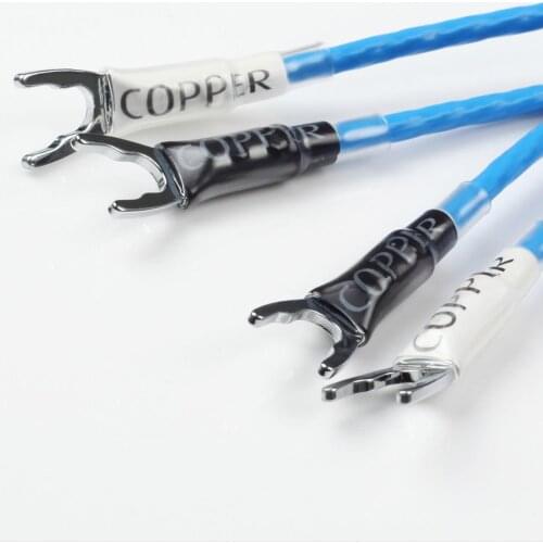 CopperColour WHISPER SE audiophile OCC SPEAKERS JUMPER CABLES CC Loudspeaker bridge cord a pair Customizable length