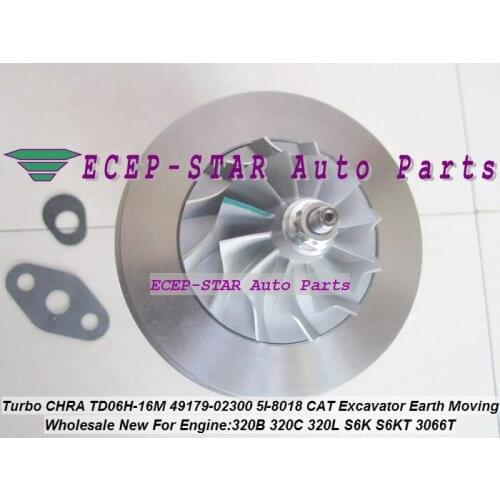 TD06 TD06H-16M 49179-02300 5I-8018 5I 8018 Turbo Cartridge CHRA For Caterpillar CAT 320B 320C 320D 323D 320L Excavator S6K S6KT