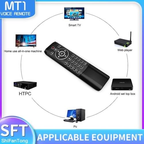 VONTAR MT1 Voice Remote Control 2.4G Wireless Mini Keyboard Air Mouse Gyroscope for Android TV Box