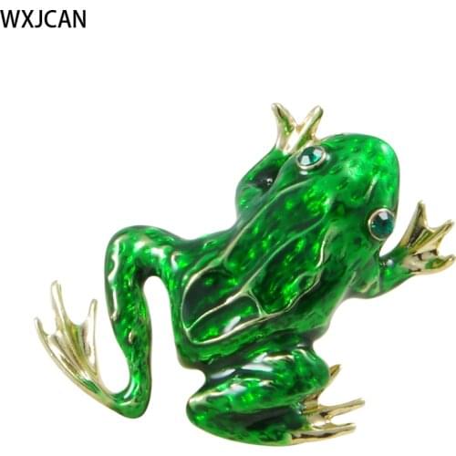 WXJCAN enamel frog brooch pendant broches and pins lapel pin