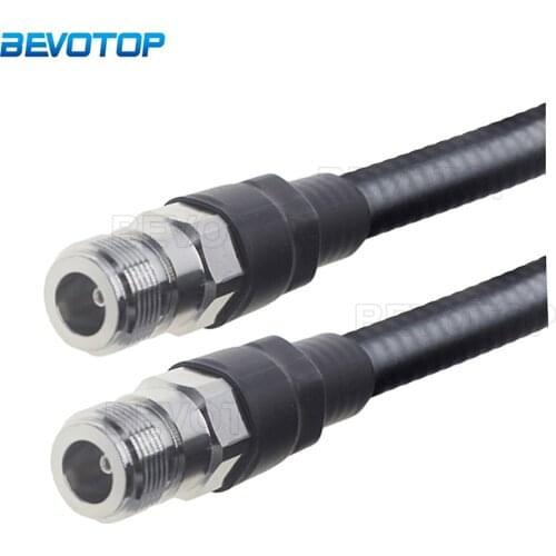 1/2 Feeder Jumper N Female to N Female Super Flexible 50-9 Cable RF Coaxial Cable Pigtail for Cellular Amplifier Signal Booster