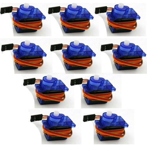 10PCS SG90 9G Micro Servo for airplane 6CH rc helicopter kds esky Align Helicopter Airplane Car RC Accessories