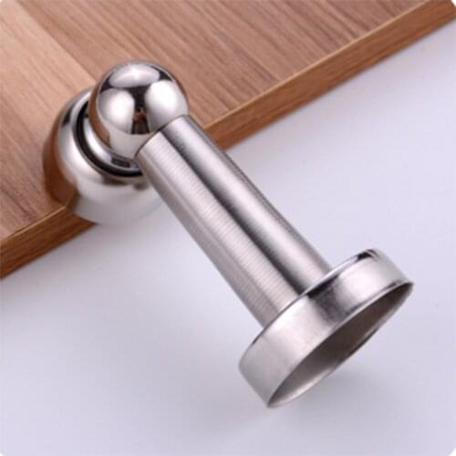 5PCS Powerful Magnetic Door Stopper Home Office Hotel Avoid Slamming Stainless Steel