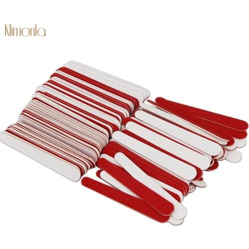 500Pcs Wooden Sandpaper Nail File Professional Nail Art Tool Emery Board Sanding Block Pedicure Buffing Nails Files 180/240