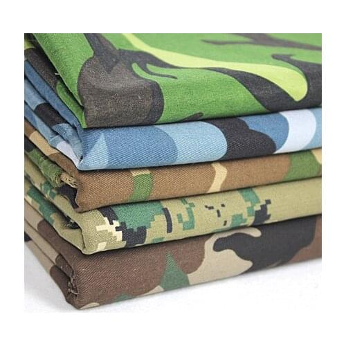 Army Military Camouflage Polyester Cotton Blend Ripstop Fabric Sleeping bags, jacket liners Outdoor Fabric 1.5*3meter