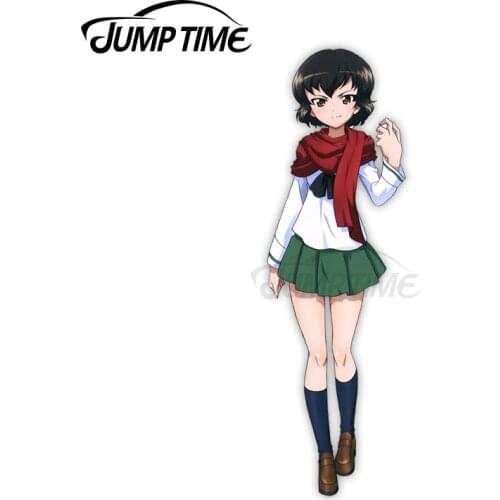 Jump Time 13 x 4cm For Girls und Panzer Caesar Takako Suzuki Waifu Car Stickers Decals Trunk Laptop Motor Scratch-Proof Graphics