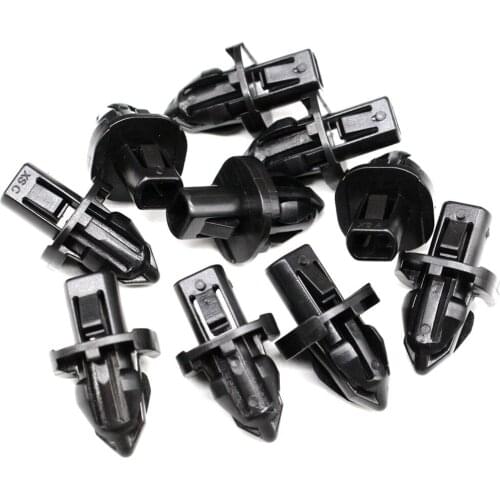 10Pcs Bumper Clip Black Nylon Retainer Fastener For Acura A18456 Honda 90661-ST7-003