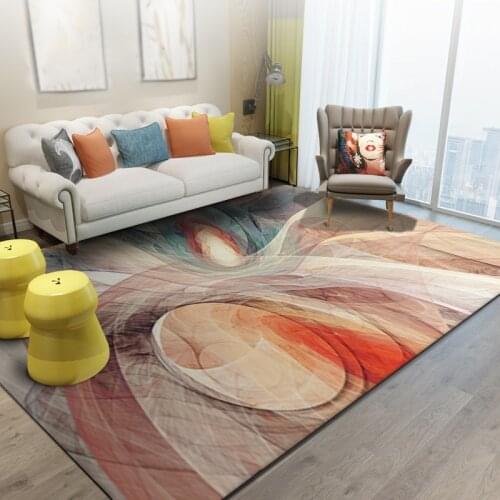 Nordic Style Carpet Simple Geometry Rugs Modern Home Carpet Living Room Coffee Table Bedroom Decor Non-Slip Area Rug