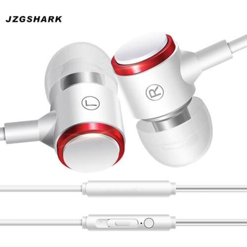 Metal Remote Headphones 3.5mm Smart Phone Earphone Music auriculares MP3 Player Earphones Bass som audifones with Microphone HOT