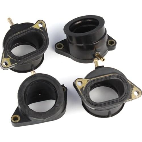 4PCS/Set Motorcycle Carburetor Carb Intake Manifold Boots For Yamaha FZS1 FZ-1 2004-2005 & FZS1000 FZ-1 FAZER 2001-2005