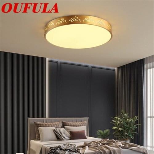 OUFULA Brass Ceiling Lights Contemporary Home Creative Decoration For Living Room Dining Room Bedroom