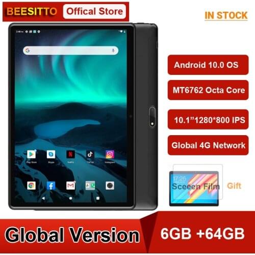 2021 Newest 10 Inch Tablet Android 10.0 Octa Core CPU 6GB RAM 64GB ROM 4G FDD LTE WiFi Bluetooth GPS 5000mAh Battery Type C
