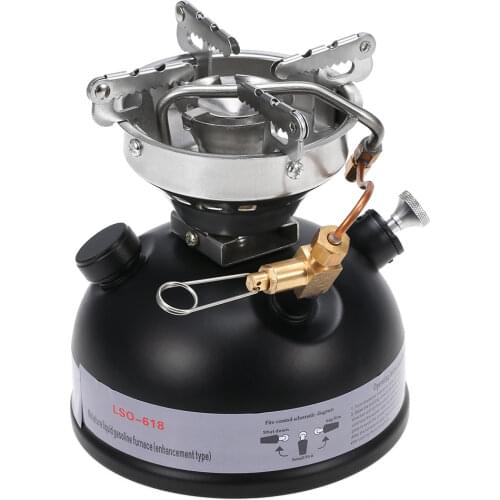 Portable Outdoor Camping Stove Mini Gasoline Stove Travel Fishing Hiking Liquid Fuel Alcohol Diesel Oil Stove