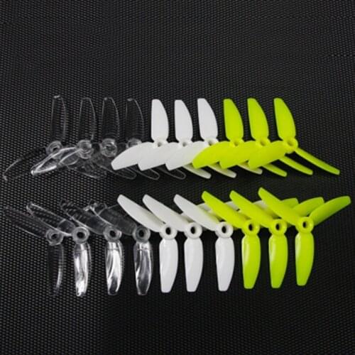 LDARC 3050/3140-3 Propeller 3 Inch CW CCW Props for FPV Racing Drone Quadcopter RC Racer 10Pairs White/Green/Clear