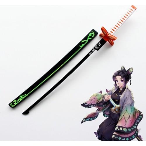 Shinobu Kocho Prop Cosplay Replica Sword with Sheath Weapons Demon Slayer Kimetsu No Yaiba Cosplay Props for Halloween Christmas