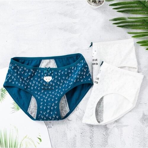 1PCs Leak Proof Menstrual Period Panties Women Underwear Physiological Pants Cotton High Waist Lengthen Panties Female Briefs