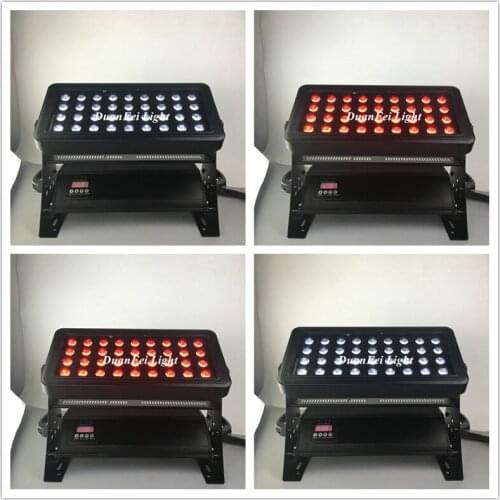 12lot outdoor high brightness led city wash wall light 36x15w rgbwa 5in1 ip65 led wall washer led flood lamp