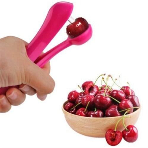 On Sale Cherry Pitter Seed Tools Nordic Cherries Fast Enucleate Creative Tools Kitchen Cherry Gadgets Tools For Cherry/Olive