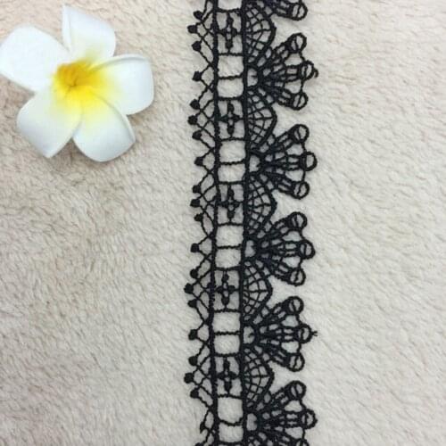 High Quality 15Yards 3.5cm Water Soluble Embroidery Lace Trim Applique Cord Lace Fabric Sewing Accessories For DIY Handmade