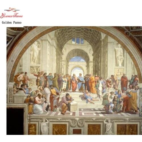 Golden Panno New Year Gift DIY 5D Diamond Embroidery Religion Icons square Diamond Painting Religious Cross Stitch Needlework 09