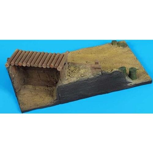 1/72 resin die-casting scene layout props gray model on-site house building platform free shipping