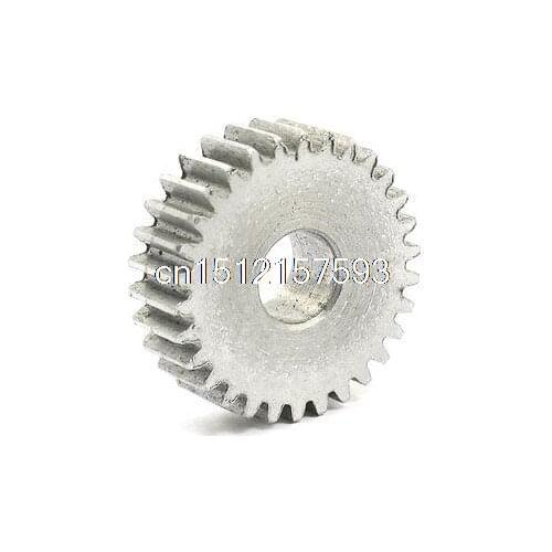 10mm x 32mm x 10mm M1 30 Teeth Helical Straight Steel Gear Wheel Gray