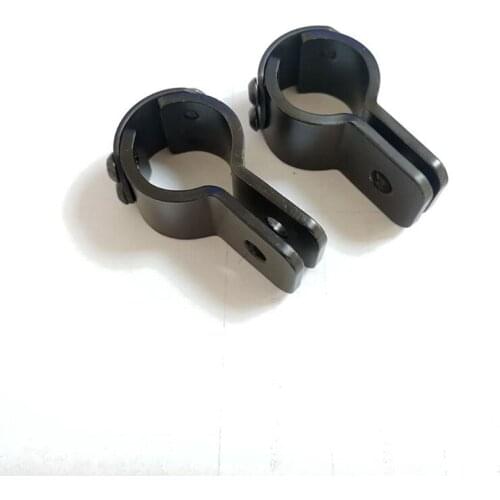 2Pcs Engine Guard Foot Pegs Mount Clamps Pedal Bracket 31mm Diameter Iron Clamps