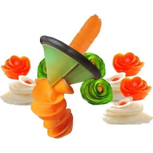 300pcs/lot Wholesale creative vegatable Slicer Carving Tools Kitchen Gadgets Roll Flower Make Cooking Easier