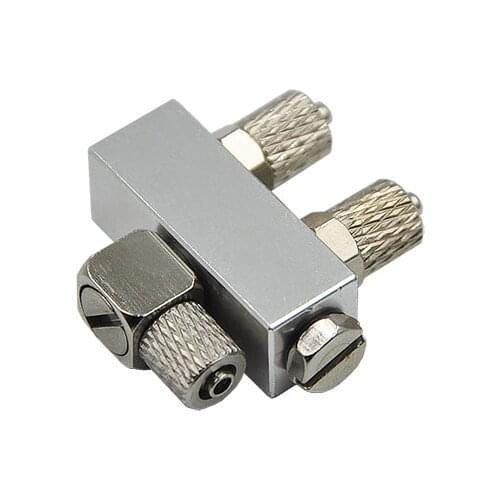 3CH/4CH M5-4mm Straight Elbow Connector Multi Cylinder Oil Way Connection For 1/14 RC Hydraulic Excavator Car Parts