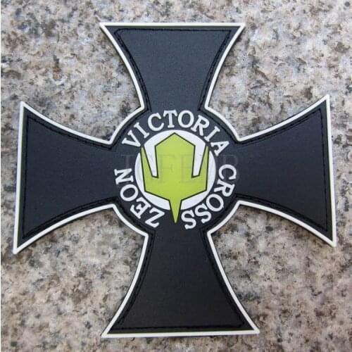 GUNDAM Zeon Victoria Cross Military Tactical Morale 3D PVC patch Badges PB292