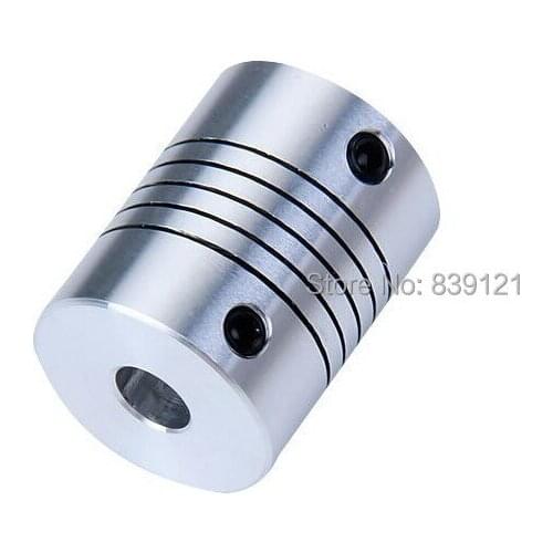 Free Shipping 6.35*6mm Coupler shaft couplings OD19mm*25mm flexible for cnc part motor