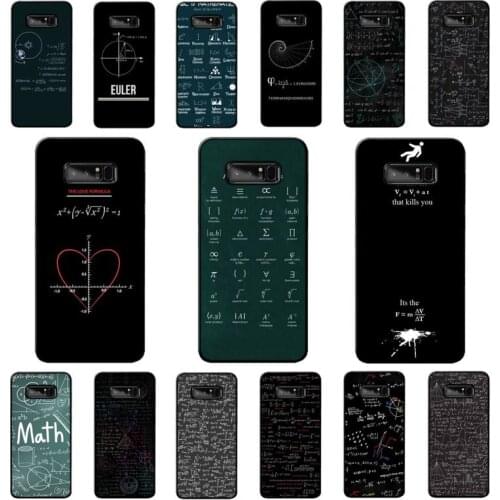 YNDFCNB Symbol Math Science Formulas Phone Case for Samsung Note 5 7 8 9 10 20 pro plus lite ultra A21 12 02