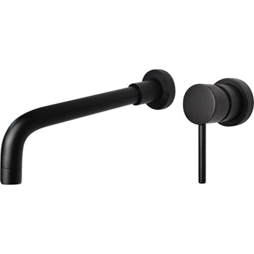 JMKWS Black Bathroom Sink Basin Faucet Modern Design Washbasins Mixer Tap Wall Mounted Vessel Water Taps Single lever Faucets