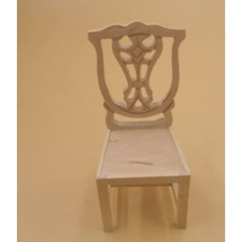 G08-X342 children gift Toy 1:12 Dollhouse mini Miniature rement wooden Plain Bench 1pcs